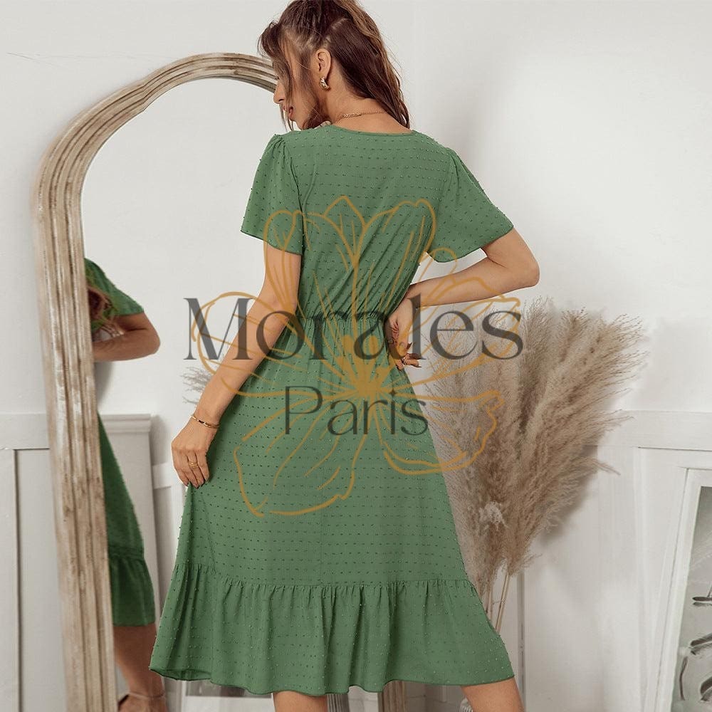 Robe Midi Style Marinière – Image 7