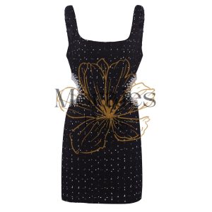 Robe Courte Formelle Noire Pour Femme
