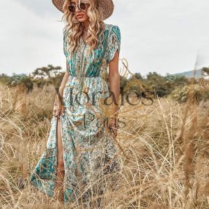 Robe Longue À Fleurs Hippie