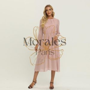 Robe Bohème Rose Automne