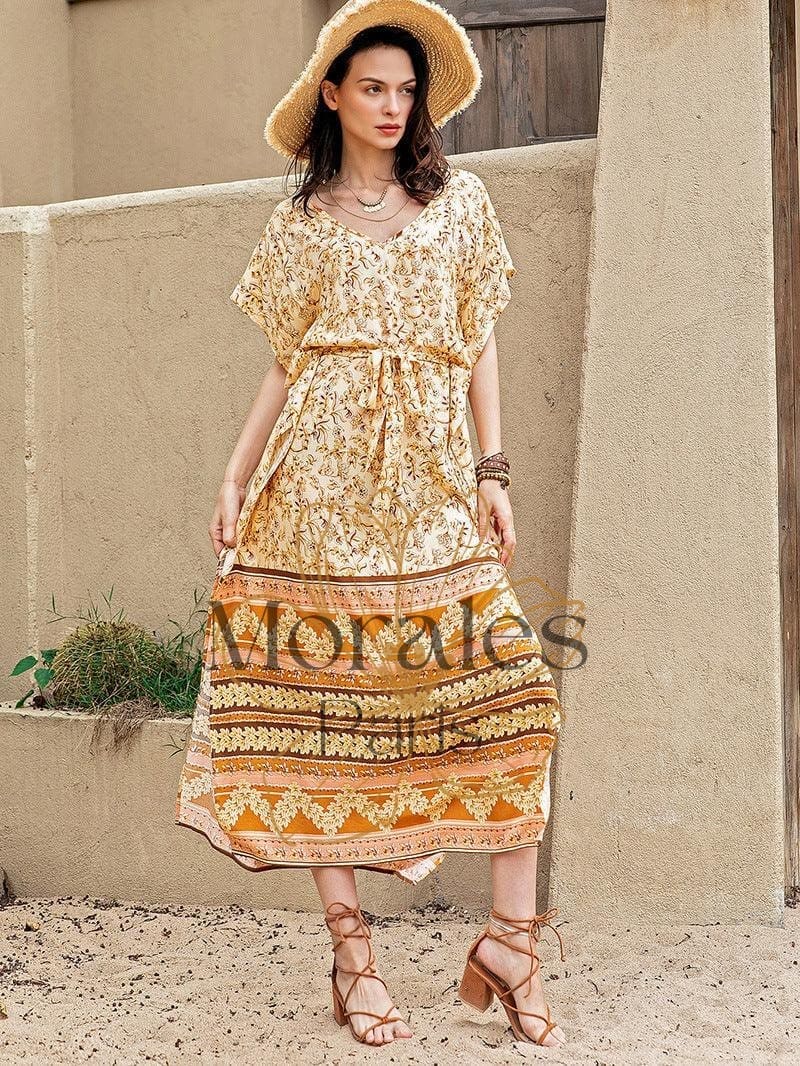 Robe De Promo Bohème Jaune – Image 7