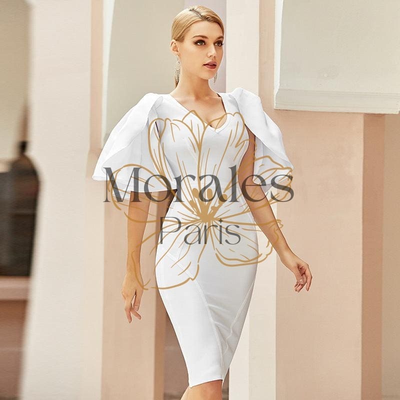 Robe De Soirée Bohème Blanche – Image 5