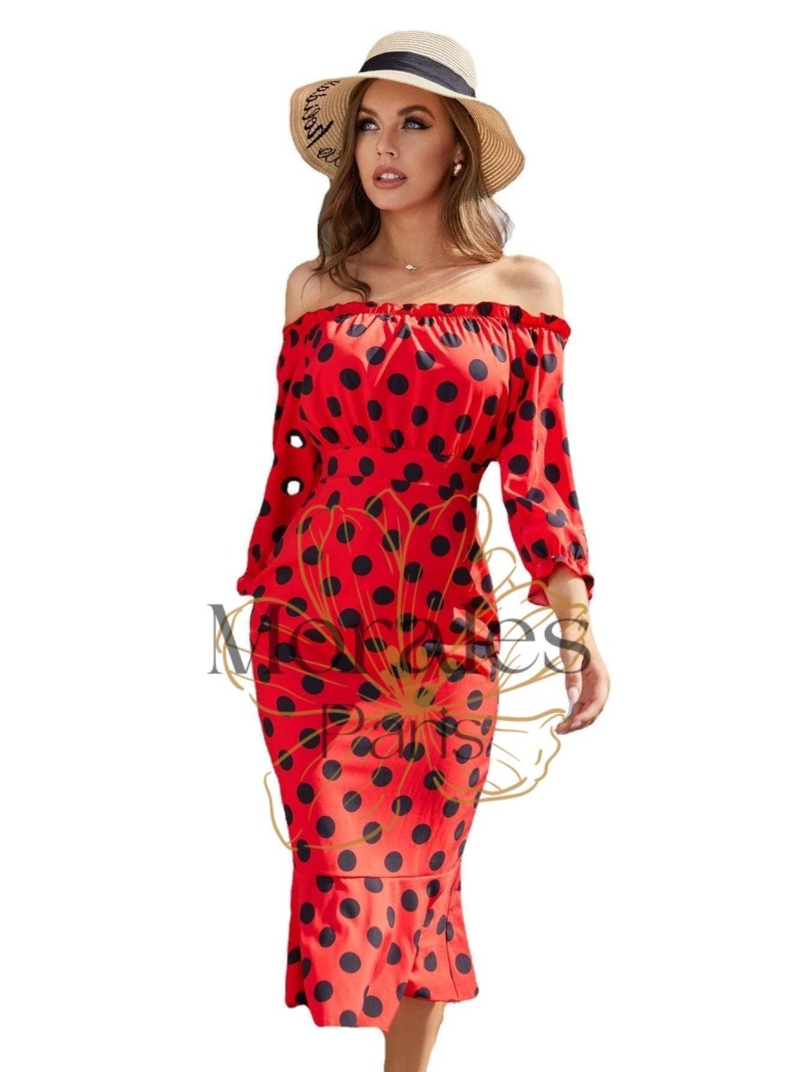 Robe À Pois Rouges - Image 8