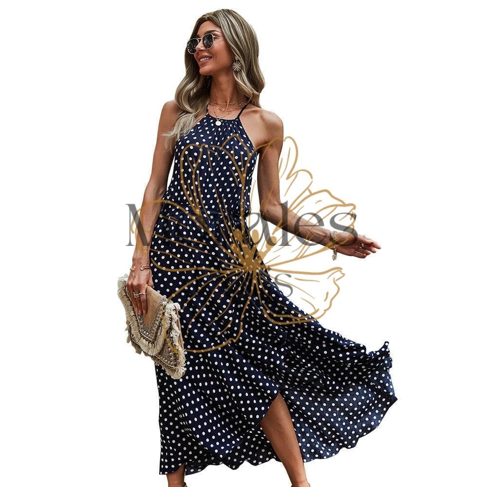 Robe À Bretelles À Pois - Image 9