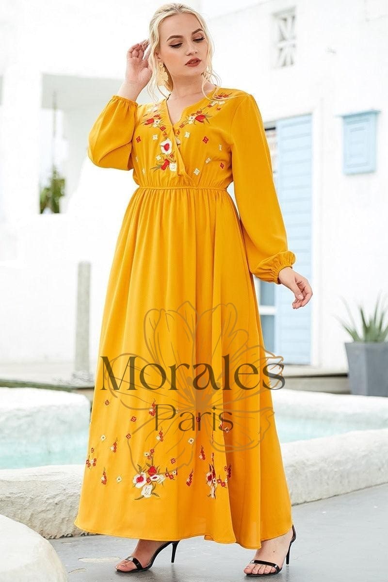 Robe Jaune Rétro – Image 4