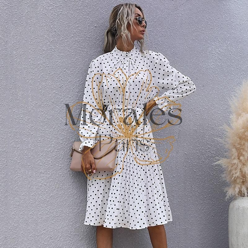 Robe Bohème Chic Imprimé Pois – Image 8