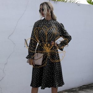 Robe Bohème Chic Imprimé Pois