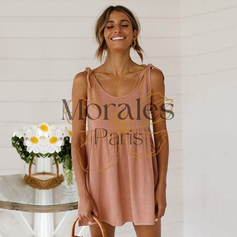 Robe Bohème Chic à Col Rond – Image 7