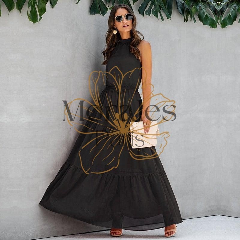 Robe Bohème Col Licou