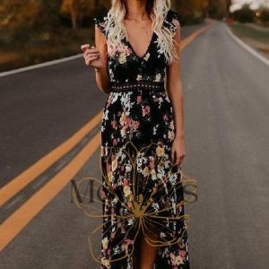 Robe Longue Bohème Noire