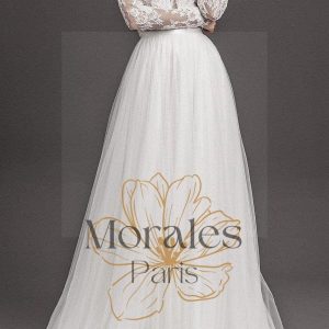 Robe de mariée boheme dentelle dos nu