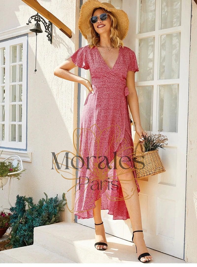 Robe Longue Bohème Pois – Image 6