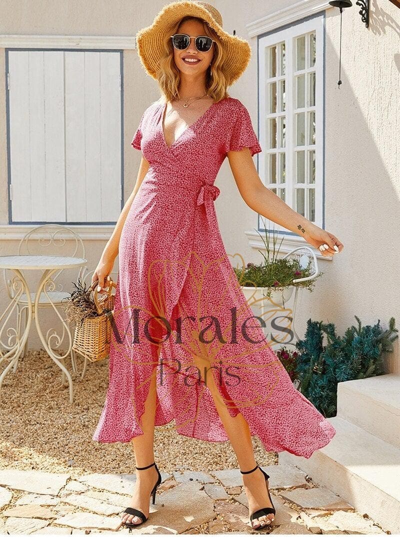 Robe Longue Bohème Pois – Image 7