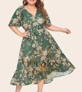 Robe longue été bohème grande taille