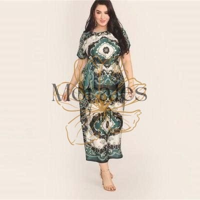 Robe longue grande taille style bohème – Image 4