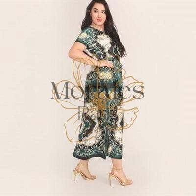 Robe longue grande taille style bohème – Image 3