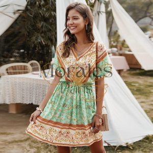 Robe bohème chic et florale