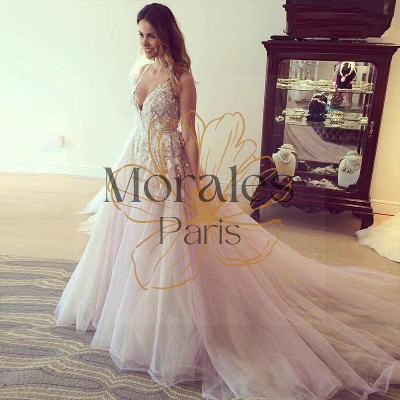 Robe de mariée bohème haute couture – Image 3