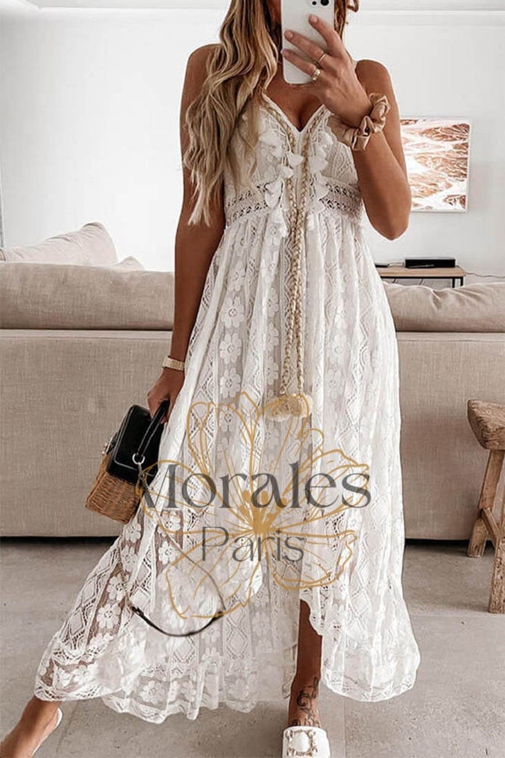 Robe Bohème à Pompon – Jeanne - Image 3