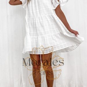 Robe Bohème Blanche Ample – Cassopée