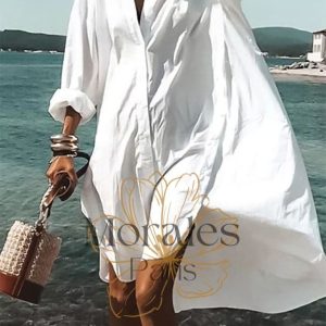 Robe Bohème Blanche Courte – Fauve