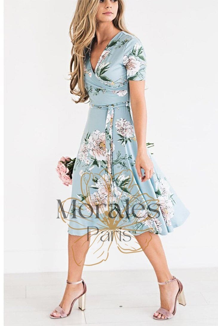 Robe Bohème Bleu Ciel – Lorette – Image 2