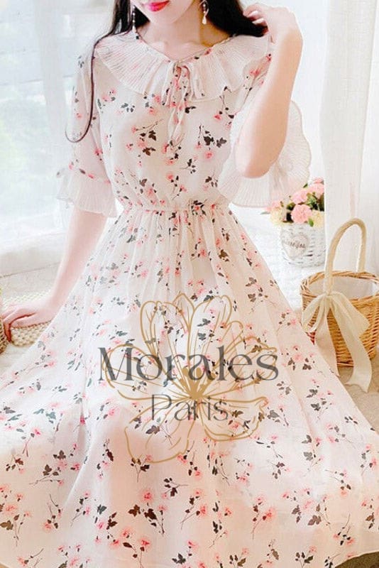 Robe Bohème Col Claudine – Anthelme - Image 3