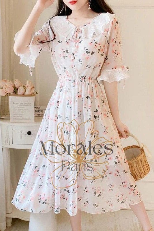 Robe Bohème Col Claudine – Anthelme - Image 4