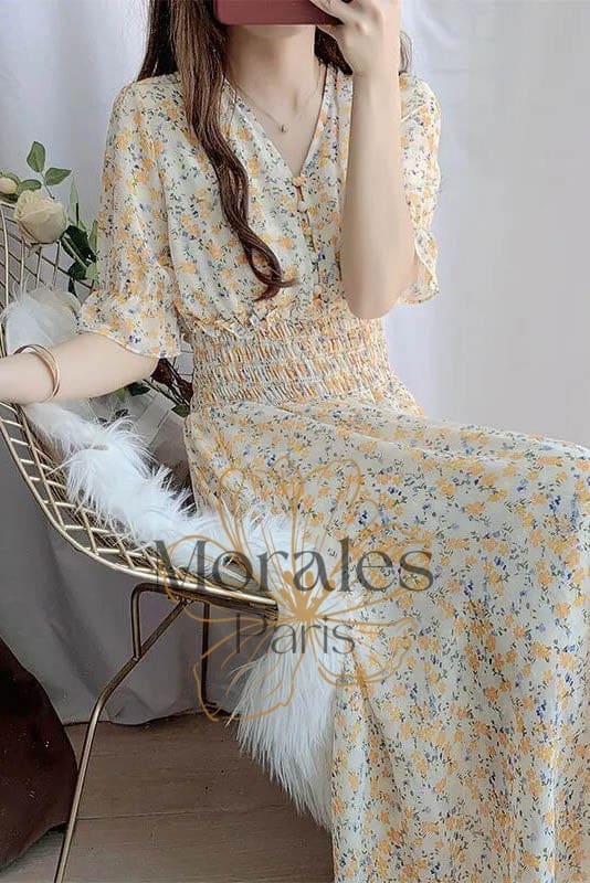 Robe Bohème Col Claudine – Anthelme - Image 6