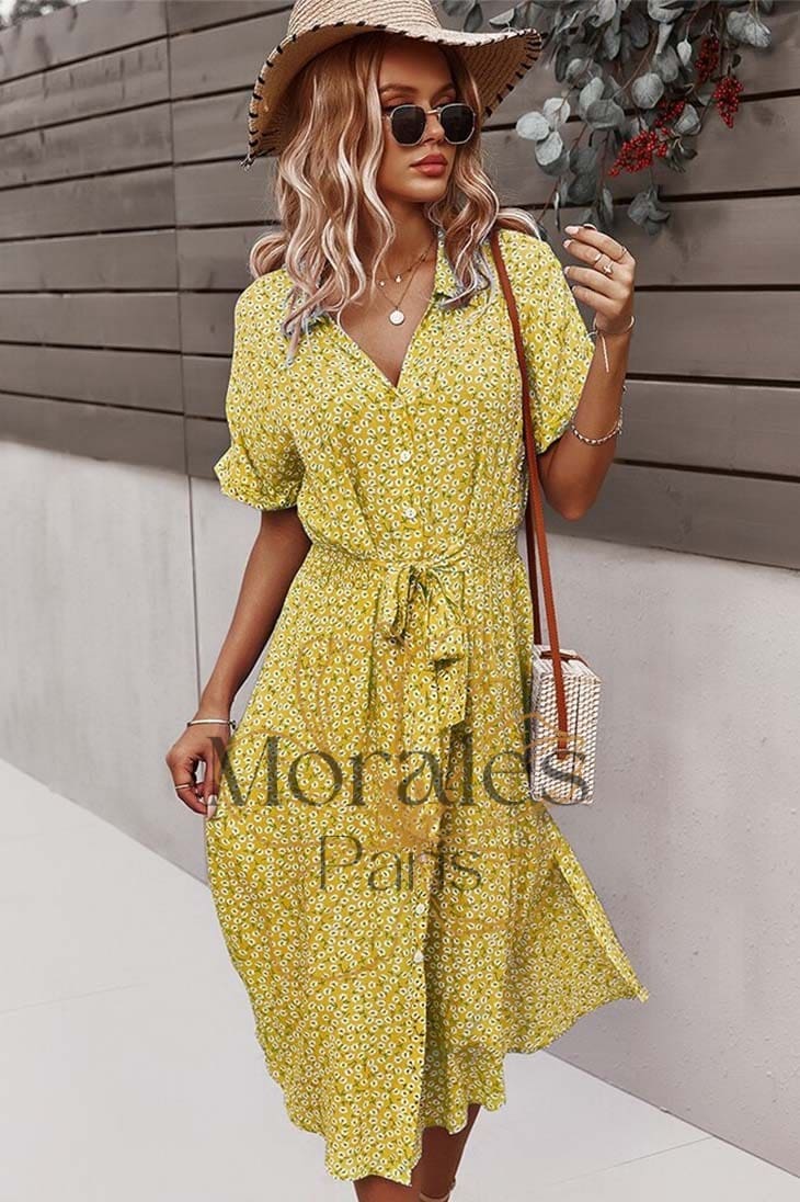 Robe Bohème Col V – Marguerite – Image 5