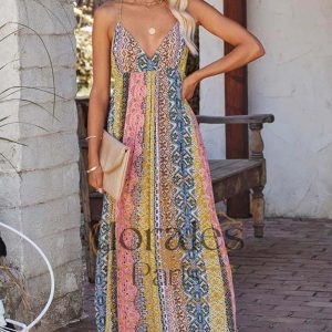 Robe Bohème Colorée – Césarine