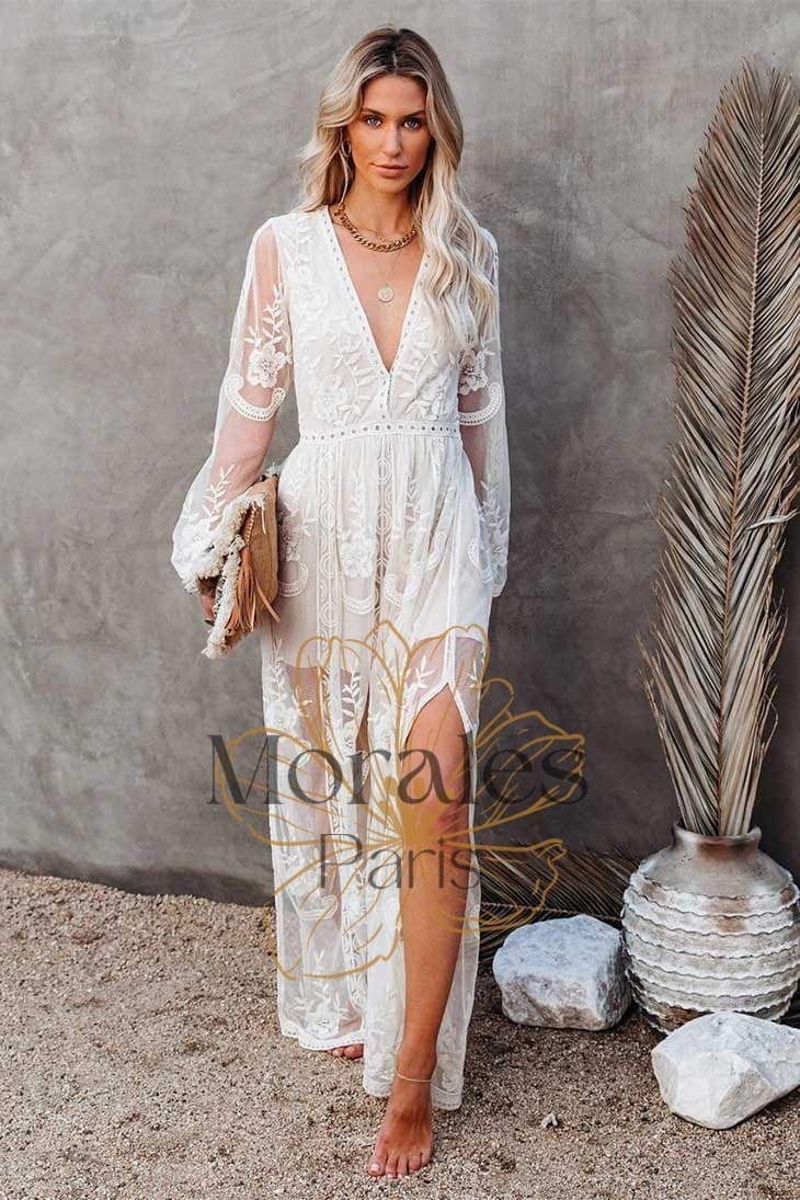 Robe Bohème Fendue – Adèle – Image 3