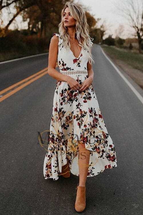 Robe Bohème Fleurie Dos Nu – Hermance – Image 5