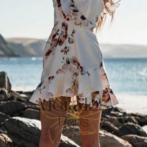 Robe Bohème Fleurie Très Courte – Esmée