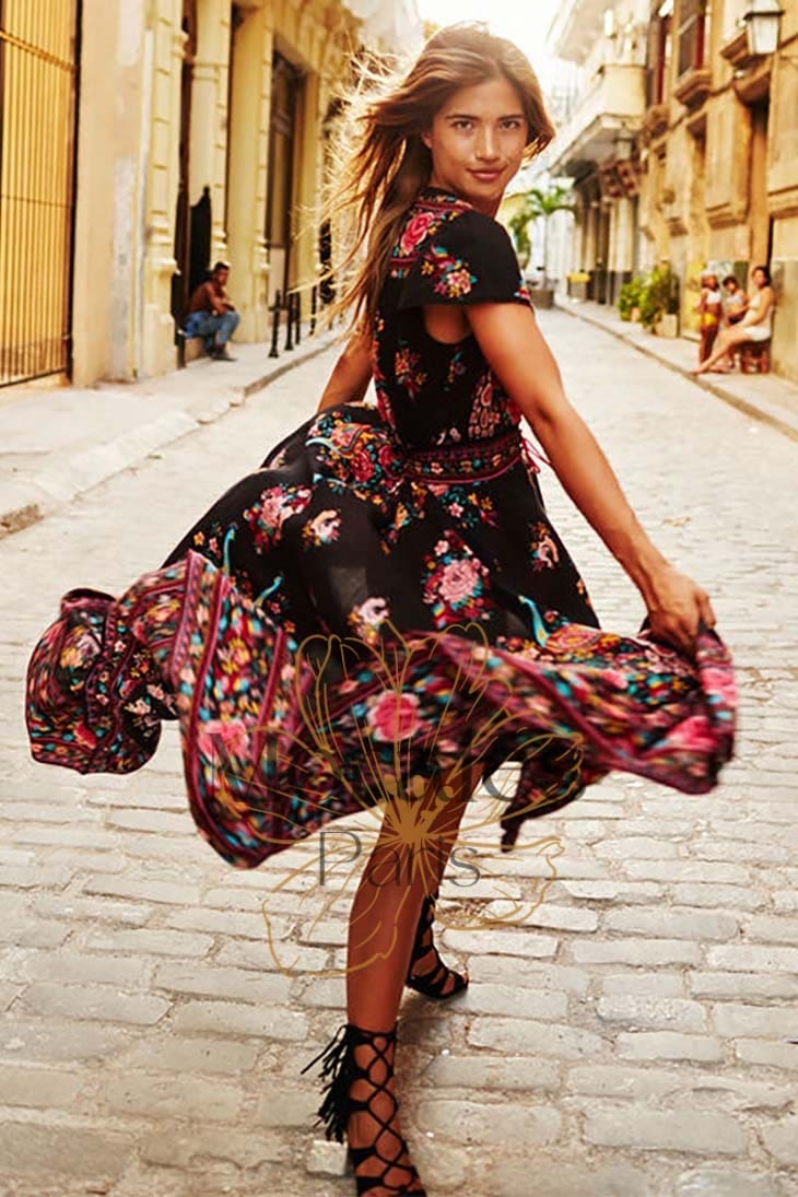 Robe Bohème Folk – Louise – Image 3