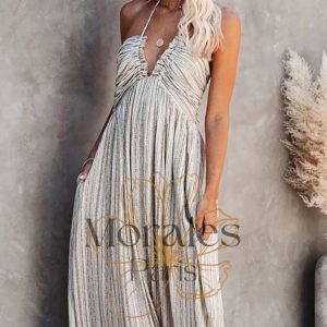 Robe Bohème Grise – Capucine