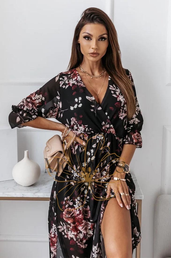 Robe Bohème Longue Fleurie – Image 4