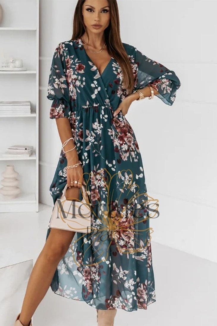 Robe Bohème Longue Fleurie – Image 3