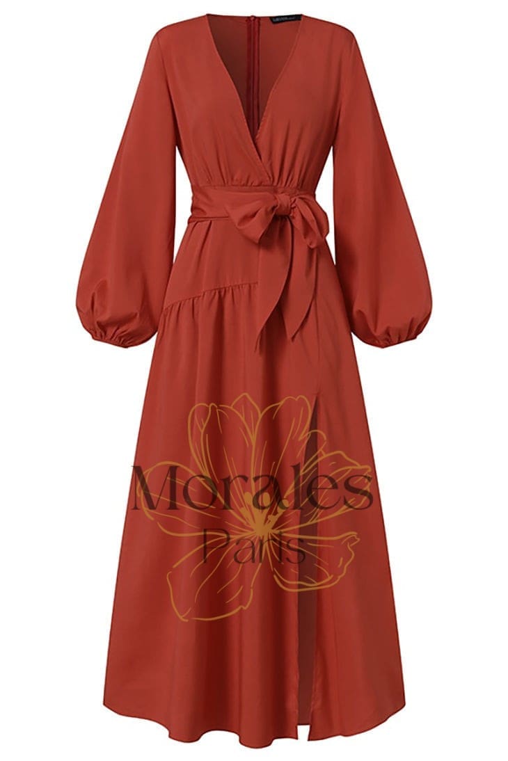 Robe Bohème Longue Vert Emeraude – Lucrèce - Image 6