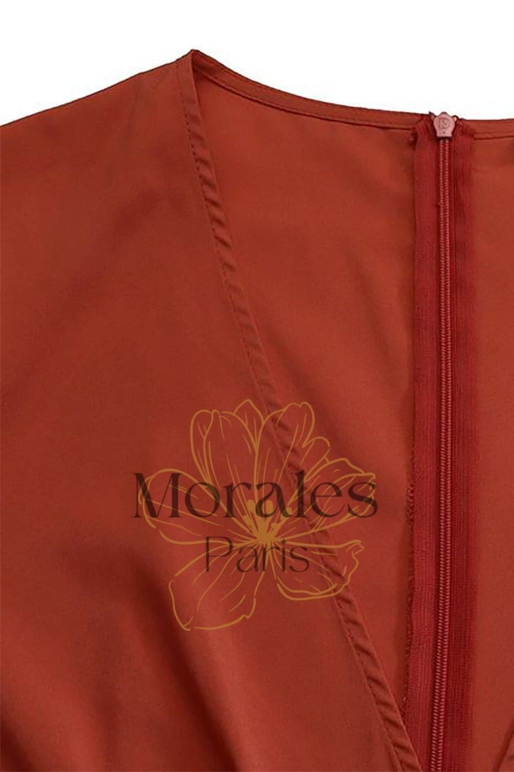 Robe Bohème Longue Vert Emeraude – Lucrèce - Image 8