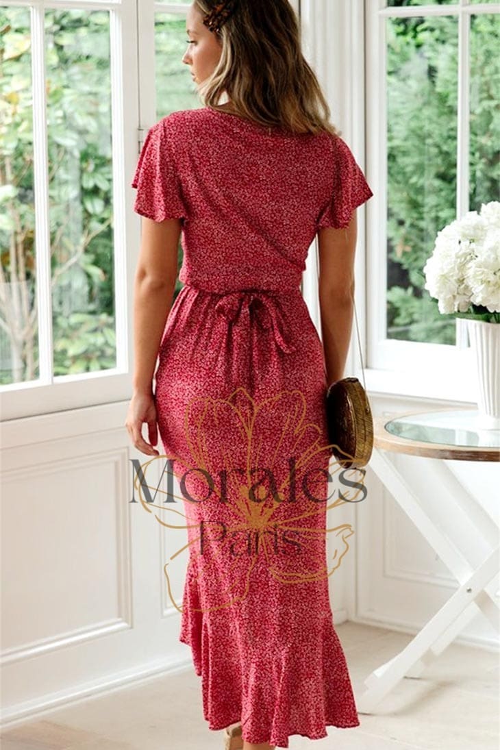 Robe Bohème à Manches Courtes – Iris - Image 7