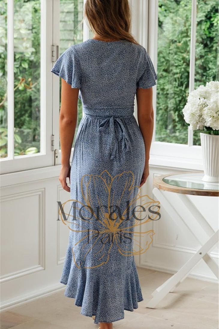 Robe Bohème à Manches Courtes – Iris - Image 5