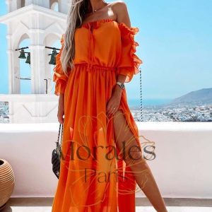 Robe Bohème Orange – Aurora