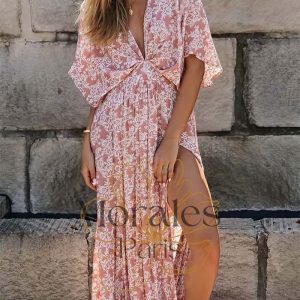 Robe Bohème Rose Pastel – Zoé