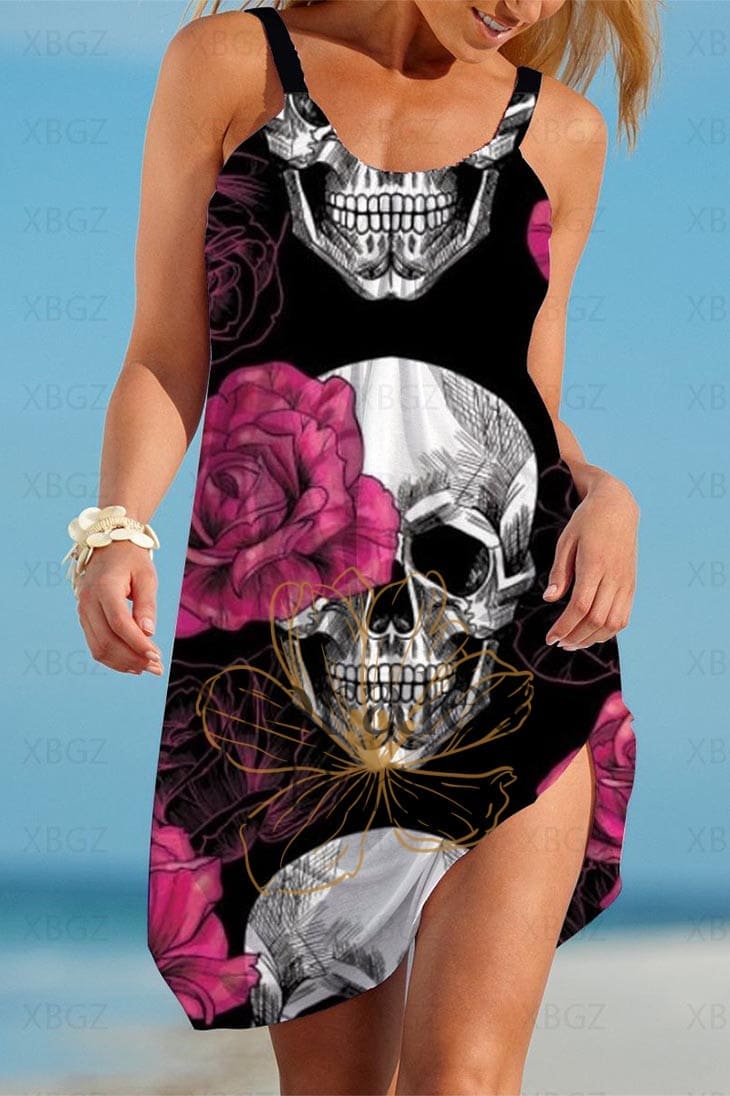 Robe Bohème Tête de Mort – Opal – Image 3