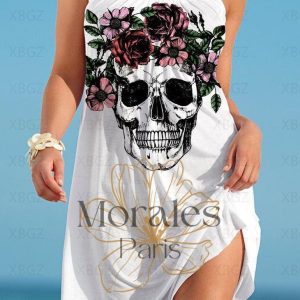 Robe Bohème Tête de Mort – Opal