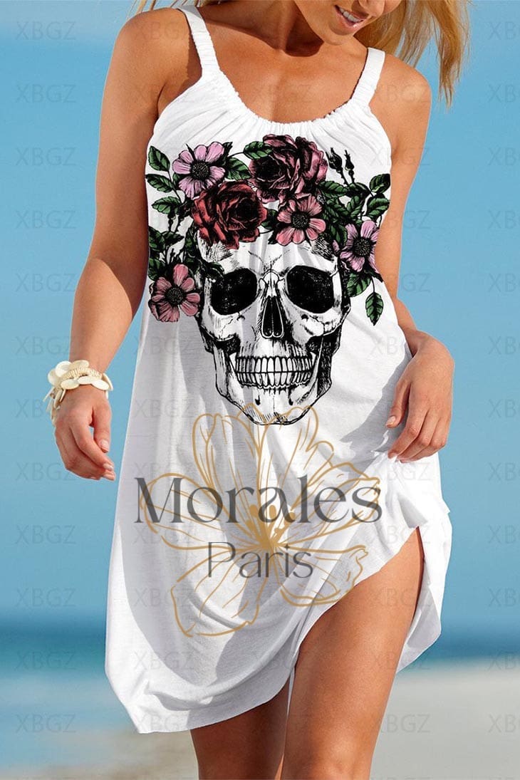 Robe Bohème Tête de Mort – Opal – Image 2