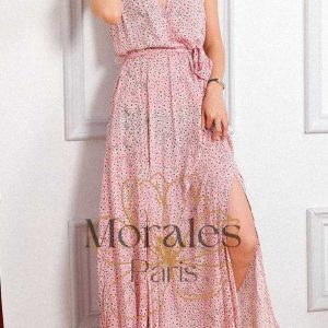 Robe Bohème Vieux Rose – Camille