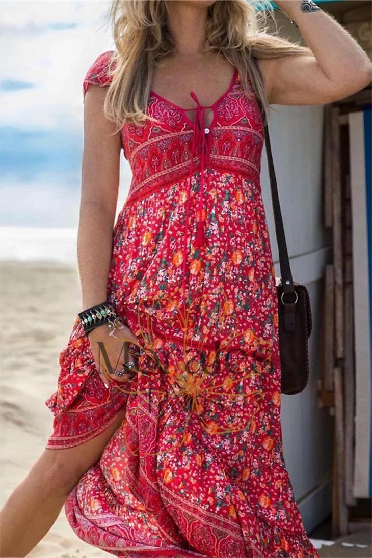 Robe Bohème Violette – Audeline - Image 6