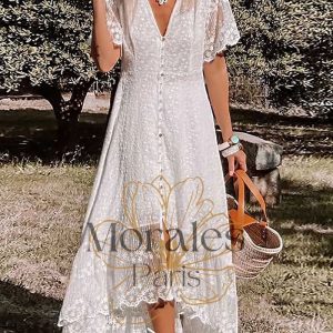Robe de Mariée Bohème Mi Longue – Shannon